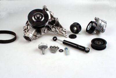 Ūdenssūknis + ķīļrievu siksnas komplekts HEPU PK15290