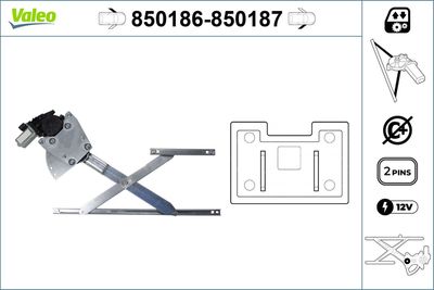 Стеклоподъемник VALEO 850186