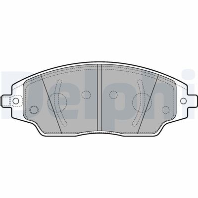 Bremžu uzliku kompl., Disku bremzes DELPHI LP3192