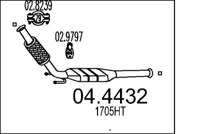 Катализатор MTS 04.4432