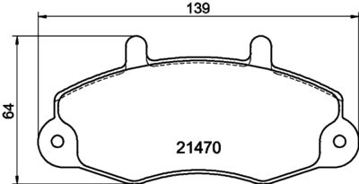 Bremžu uzliku kompl., Disku bremzes HELLA PAGID 8DB 355 006-391