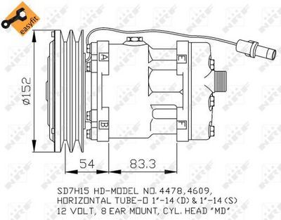 Компрессор, кондиционер NRF 32756