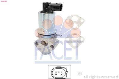 Клапан возврата ОГ FACET 23.0108