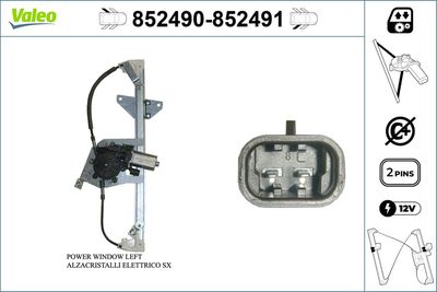 Стеклоподъемник VALEO 852490