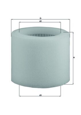 Воздушный фильтр KNECHT LX 123