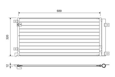 Конденсатор, кондиционер VALEO 822732