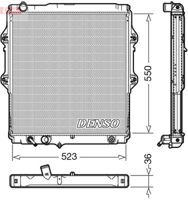 Radiators, Motora dzesēšanas sistēma DENSO DRM50084