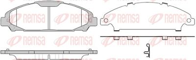 Комплект тормозных колодок, дисковый тормоз REMSA 1620.00