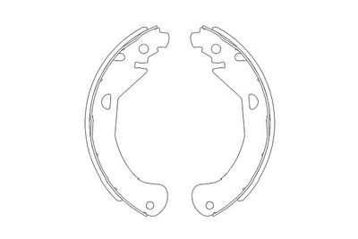 Bremžu loku komplekts KAVO PARTS KBS-1404
