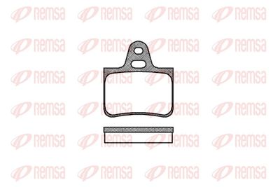 Комплект тормозных колодок, дисковый тормоз REMSA 0076.00