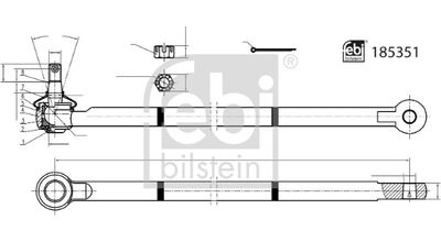 Stūres garenstiepnis FEBI BILSTEIN 185351