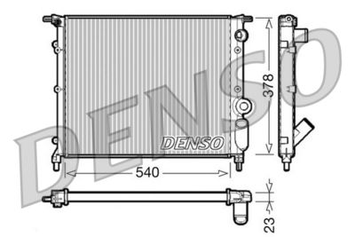 Radiators, Motora dzesēšanas sistēma DENSO DRM23028