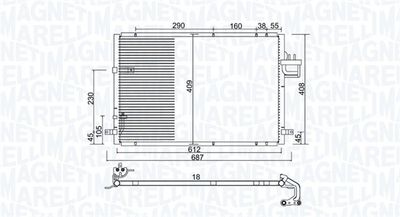 Конденсатор, кондиционер MAGNETI MARELLI 350203979000