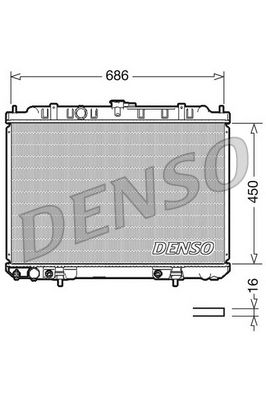 Radiators, Motora dzesēšanas sistēma DENSO DRM46008