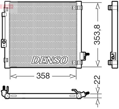 Конденсатор, кондиционер DENSO DCN99081