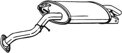 Izplūdes gāzu trokšņa slāpētājs (pēdējais) BOSAL 228-081