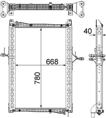 Radiators, Motora dzesēšanas sistēma MAHLE CR 1161 000P