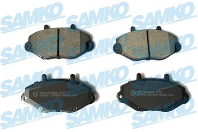 Комплект тормозных колодок, дисковый тормоз SAMKO 5SP482