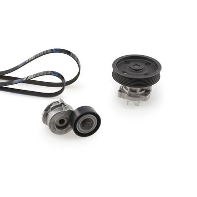 Водяной насос + комплект ручейковых ремней GATES KP36PK1320