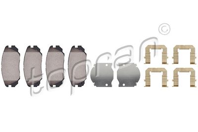 Комплект тормозных колодок, дисковый тормоз TOPRAN 207 649