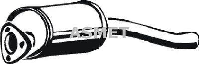 Предглушитель выхлопных газов ASMET 04.044