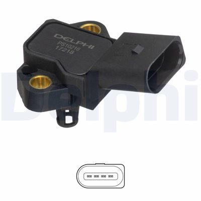 Devējs, Spiediens ieplūdes traktā DELPHI PS10216