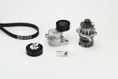 Ūdenssūknis + ķīļrievu siksnas komplekts CONTINENTAL CTAM 6PK1555WP2