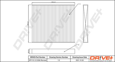 Фильтр, воздух во внутренном пространстве Dr!ve+ DP1110.12.0284