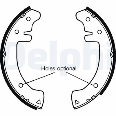 Bremžu loku komplekts DELPHI LS1102