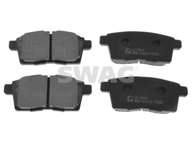 Bremžu uzliku kompl., Disku bremzes SWAG 33 10 6376