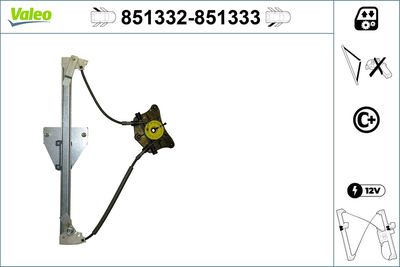 Стеклоподъемник VALEO 851332