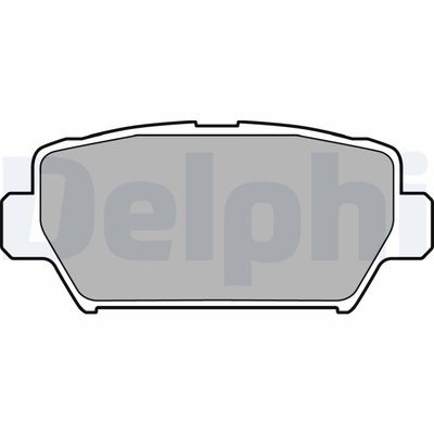 Комплект тормозных колодок, дисковый тормоз DELPHI LP3433