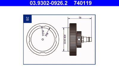 Штуцер для удаления воздуха ATE 03.9302-0926.2