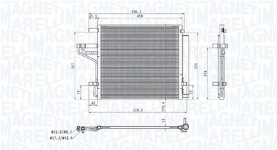 Конденсатор, кондиционер MAGNETI MARELLI 350203107300