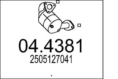 Katalizators MTS 04.4381
