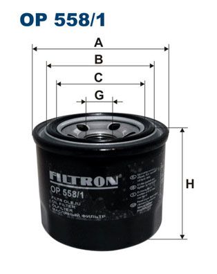 Eļļas filtrs FILTRON OP 558/1