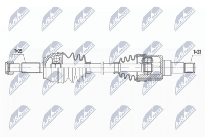 Приводной вал NTY NPW-FR-119