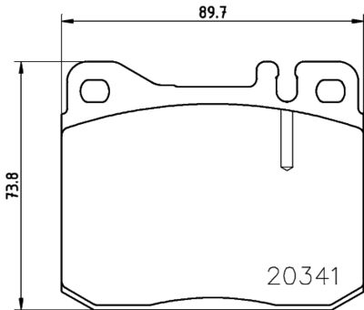 Bremžu uzliku kompl., Disku bremzes HELLA PAGID 8DB 355 017-431