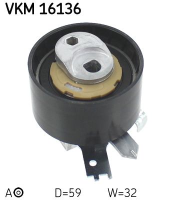 Натяжной ролик, ремень ГРМ SKF VKM 16136