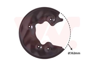 Dubļu sargs, Bremžu disks VAN WEZEL 0327373