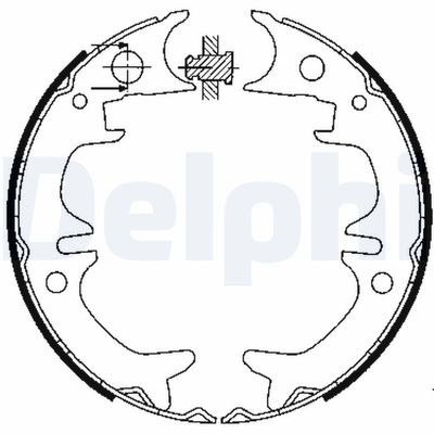 Bremžu loku kompl., Stāvbremze DELPHI LS1901
