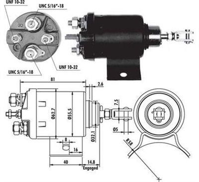 Ievilcējrelejs, Starteris MAGNETI MARELLI 940113050075