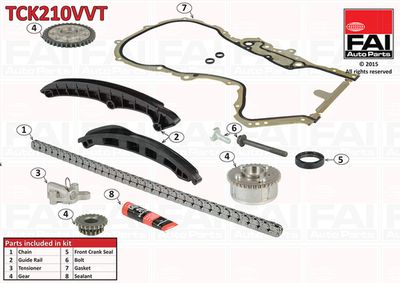 Комплект цели привода распредвала FAI AUTOPARTS TCK210VVT