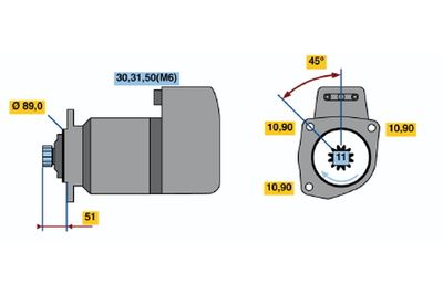 Starteris BOSCH 0001416038