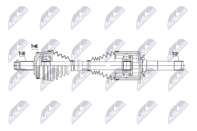 Piedziņas vārpsta NTY NPW-LR-055