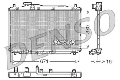 Radiators, Motora dzesēšanas sistēma DENSO DRM40005
