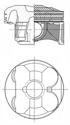 Поршень KOLBENSCHMIDT 41986600