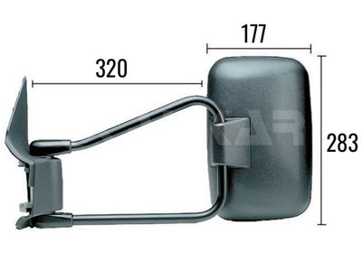 Ārējais atpakaļskata spogulis ALKAR 9201962