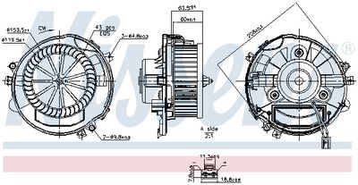 Вентилятор салона NISSENS 87588
