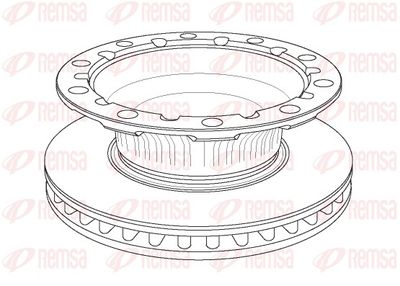 Тормозной диск REMSA NCA1171.20